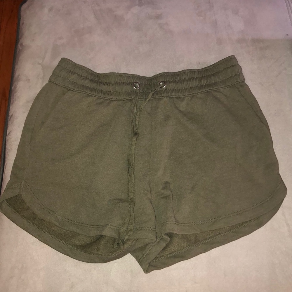 Olive green shorts